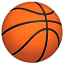 Orange ball emoji