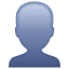 Silhouette person emoji U+1F464