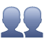 Busts in silhouette Whatsapp U+1F465