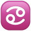 Cancer zodiac sign emoji U+264B