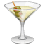 Cocktail glass emoji U+1F378
