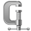 Metal screw clamp emoji U+1F5DC