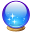 Crystal ball emoji Whatsapp U+1F52E