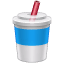 Beverage straw U+1F964