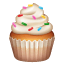 Cupcake emoji U+1F9C1