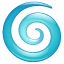 Cyclone emoji Whatsapp U+1F300