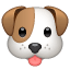 Sweet dog face emoji U+1F436
