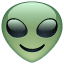 Alien emoji Whatsapp U+1F47D