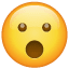 Perplexed emoji Whatsapp U+1F62E