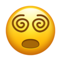 Emoji spiral eyes U+1F635 U+1F4AB