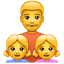 Father daughters emoji U+1F468 U+1F467 U+1F467
