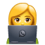 Woman with laptop emoji U+1F469 U+1F4BB