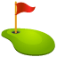 Golf hole with flag U+26F3