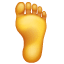 Foot emoji U+1F9B6
