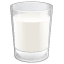 Glass of milk smiley U+1F95B