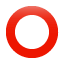 Red hollow circle symbol U+2B55