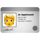 ID card Emoji U+1FAAA