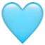 Light Blue Heart U+1FA75