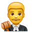 Male judge emoji U+1F468 U+2696