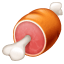 Meat knuckle emoji U+1F356