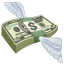 Stack of banknotes emoji U+1F4B8