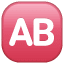 Button AB symbol U+1F18E