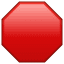 Red sign emoji U+1F6D1