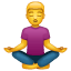 Yoga emoji U+1F9D8
