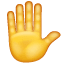 Raised Hand Emoji U+270B