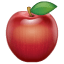 Red apple smiley Whatsapp