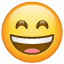 Laughing Whatsapp emoji narrows to eyes