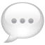 Speech bubble emoji Whatsapp U+1F4AC