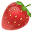 Strawberries symbol Whatsapp U+1F353