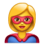 Superhero emoji U+1F9B8 U+2640