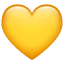Yellow heart smiley Whatsapp U+1F49B