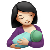 breast-feeding: light skin tone