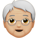 older person: medium-light skin tone