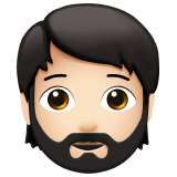 person: light skin tone, beard