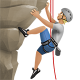 person climbing: medium-light skin tone