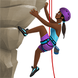 woman climbing: medium-dark skin tone