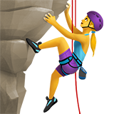 woman climbing