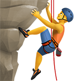 man climbing