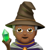 mage: medium-dark skin tone