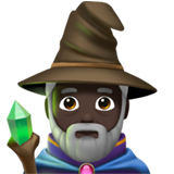 man mage: dark skin tone