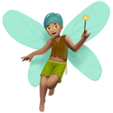 man fairy: medium skin tone