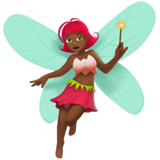 woman fairy: medium-dark skin tone