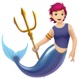 merperson: light skin tone