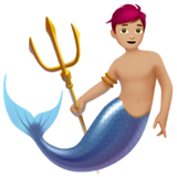 merman: medium-light skin tone