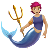 merperson: medium-light skin tone