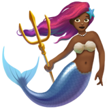 mermaid: medium-dark skin tone